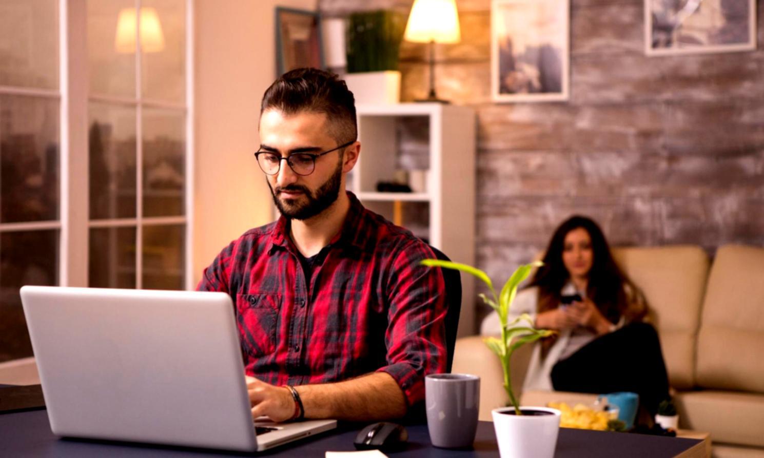 Interface de gestion de compte bancaire sur ordinateur